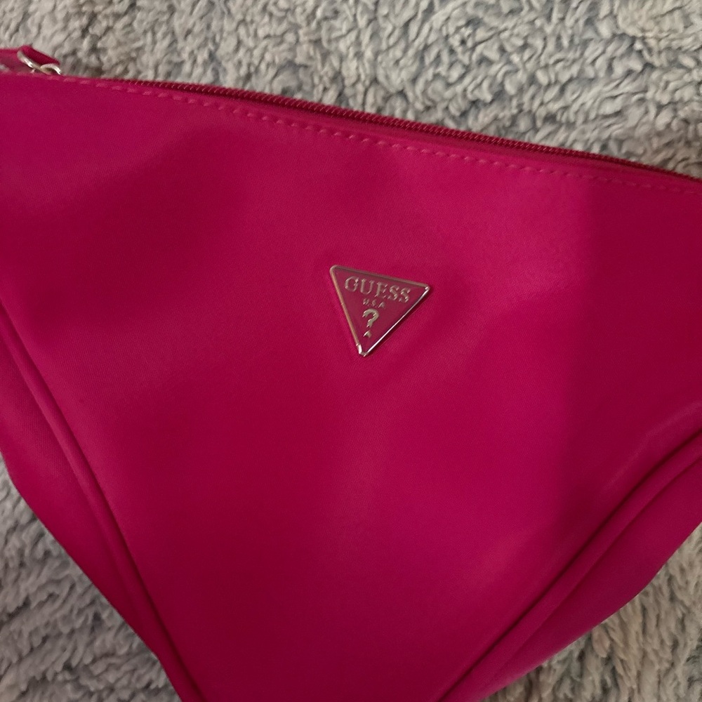 GUESS Hot Pink Women's  Pretty Guess Makeup Bag With Logo